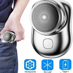 PIXEL Mini Electric Shaver Portable Shaver Beard Trimmer Portable Electric Razor Shaver For Men, Women-picture-42