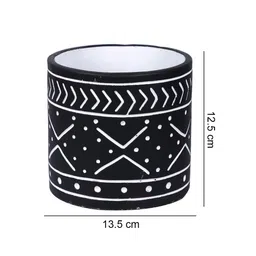 Multicolour Ceramic (Set of 3) Planter by Tayhaa image 2