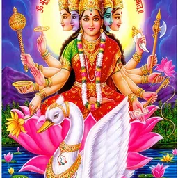 Poster N frame Gayatri MATA UV Textured Decorative Art Print Premium Quality Wall Poster un framed (Rolled) Paper Print-image-10