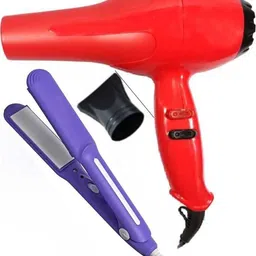 quktion 6130 Hair Dryer 1800 Watt and 8006 Hair Straightener Multicolor Personal Care Appliance Combo-picture-20