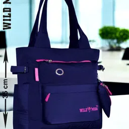 wildmoda Women Blue, Pink Tote - Extra Spacious image 5