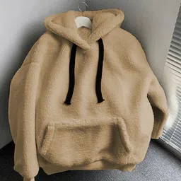 fairiano Women Full Sleeve Self Design Hooded Sweatshirt-picture-10