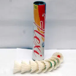 krira Feather Shuttlecock for Training & Professional Play Feather Shuttle - White-picture-38