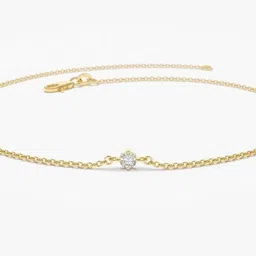 Diamtrendz Jewels Prong Setting Real Diamond Yellow Gold 14kt Diamond Bracelet-picture-19