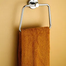 Stainless Steel Chrome Finished Triangle shape Towel Ring Napkin Holder (Pack 1) 6 inch 1 Bar Towel Rod-image-32