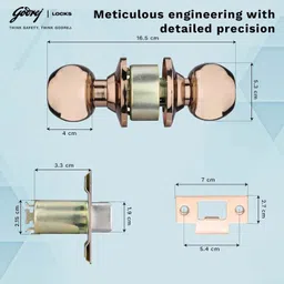 godrej locks Steel Glossy Handlesets image 3