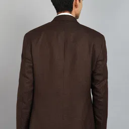 raymond Men Self Design Single Breasted Formal Blazer image 4