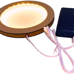 snoogg 10 inch Lighted round Frame to Elevate your creativity ands collection 10 inch Tabletop, Wall Mount-picture-11