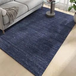 jaipur rugs Blue Abstract Wool and Viscose 6 ft X 9 ft Hand Woven Carpet-picture-13