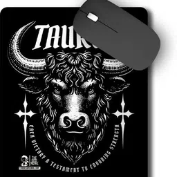 The Desi Monk Zodiac Taurus Anti Skid Mouse Pad for Laptops and Computers Non Slip Base Mousepad-picture-17
