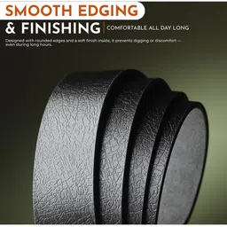 Metronaut Men Textured Leather Formal Belt image 3