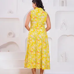 Da Vastraagaar Floral Print Fit & Flare Midi Dress image 5