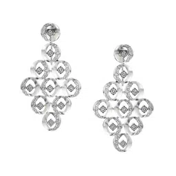 VALANOVA 18K White Gold 1.32 Ct Lab Grown Diamond Earrings-image-64