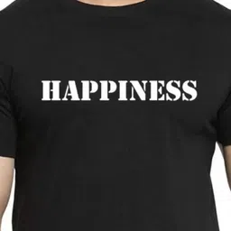 f Gallery Men Typography Printed Linen T-shirt image 2
