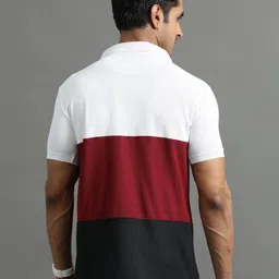 ECOLINE Clothing Men Antimicrobial Colourblocked Polo Collar T-shirt image 4