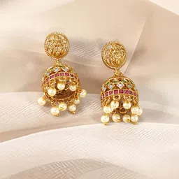 Rubans Gold-Plated CZ-Studded Jewellery Set image 2