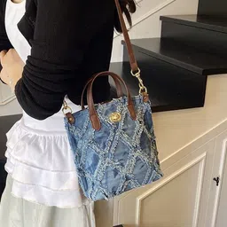 CORSICA Textured PU One Handle Bucket Sling Bag image 3