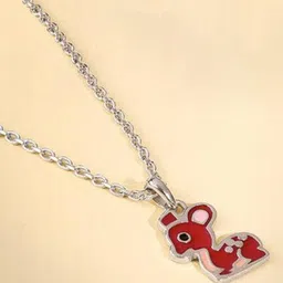 GIVA Rhodium-Plated Animal Shaped Pendants with Chains-picture-7