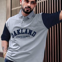 Maniac Men Typography Printed Polo Collar Cotton Oversized T-Shirt-picture-12