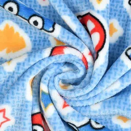Florida Blue Cartoon Characters Single Bed Blanket image 3