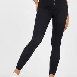 Miss Chase Women Skinny Fit High-Rise Heavy Fade Stretchable Jeans-picture-24