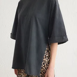 Trendyol Women Drop-Shoulder Sleeves Cut Outs T-shirt image 2