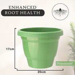 Kuber Industries Pack Of 12 Red & Green Planters image 5