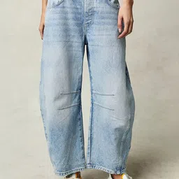 LULU & SKY Women Straight Fit Slash Knee Cotton Heavy Fade Jeans-picture-26