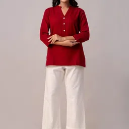 SwagSanskriti Cotton Chiffon Top image 4