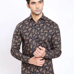 MENTOOS Men Classic Opaque Printed Casual Shirt-picture-36