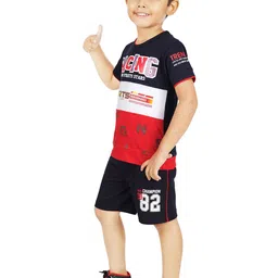 BAESD Boys Printed T-shirt with Shorts image 3