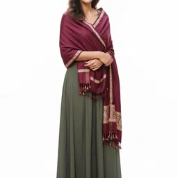 Vrinde Women Paisley Shawl-picture-39