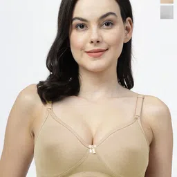 SHYAM SONS FLAIR Pack Of 2 Full Coverage T-shirt Bra-picture-39