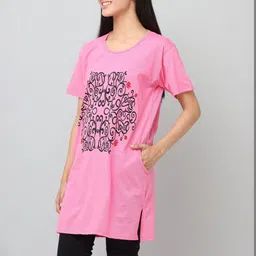 DDASPRATION Women 2 Printed Pockets T-shirt image 4