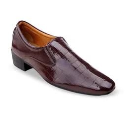 Bxxy Men Textured Heel Height Increasing Derby Lace-Up Formal Shoes image 4