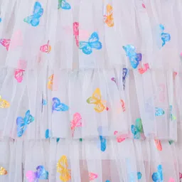 LIL DRAMA Girls Round Neck Printed Top with Palazzos image 5