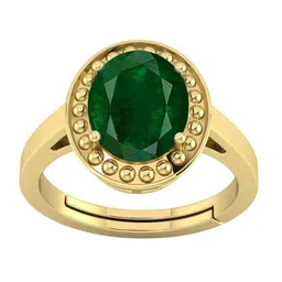 RSPR 10.25 Ratti 9.62 Carat Emerald Panna Gemstone-Studded Finger Ring-picture-23