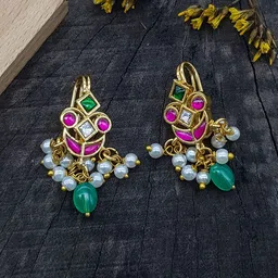 GRIIHAM Gold Plated Bugadi Earrings-picture-35