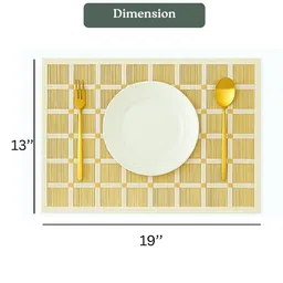 Attica Tracery 5-Pcs Beige & Off-White Textured Table Linen Set image 5