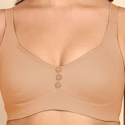 DressBerry Breathable Cotton Plus Size M-Frame Minimiser Non-Padded Bra image 5