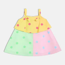 MINI KLUB Girls Polka Dots Printed A-Line Dress image 5