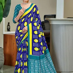 KALINI Ethnic Motifs Handloom Block Print Saree-picture-11