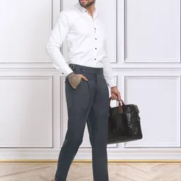 KLOTTHE Men Slim Fit Formal Trouser image 4