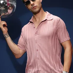 Campus Sutra Men Comfort Fit Solid Spread Collar Cotton Casual Shirt-picture-22