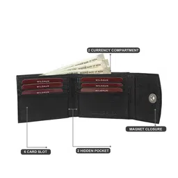 WILDAUK Men Textured PU Three Fold Wallet image 5