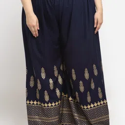 STYLE PREZONE Women Printed Relaxed Trousers-image-75