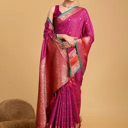 Moda Rapido Woven Design Cotton Silk Banarasi Saree image 2