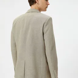 Koton Notched Lapel Collar Single Breasted Blazer image 5