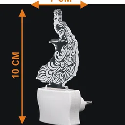 1ST TIME Red & White Textured Acrylic Abstract Shaped Shaped Wall Lamp image 4