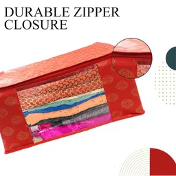 AMAK INC Red Fabric Multi-Utility Wardrobe Organisers image 3